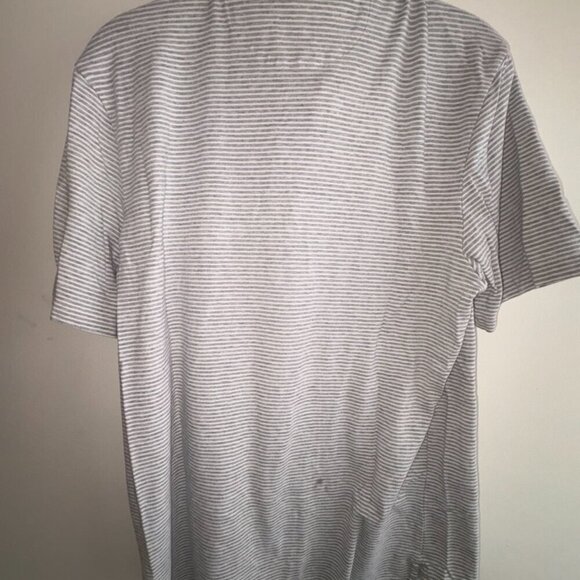 Faherty Gray Striped Polo Shirt - Picture 9 of 9